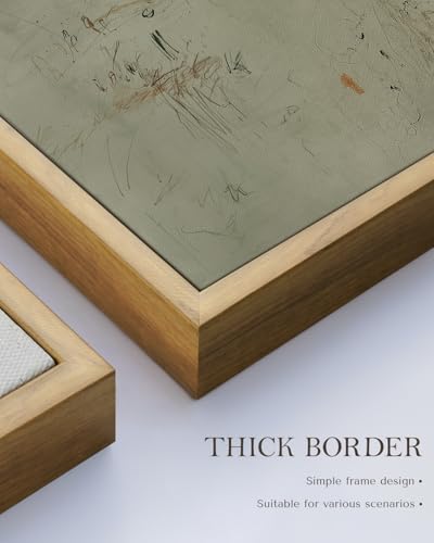 Minimalist Sage Green Abstract Framed Canvas Wall Art 16x24 Inch (Tears / 16"L x 24"W)