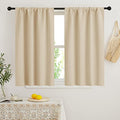 Short Curtains for Bedroom (Biscotti Beige / 34"W x 45"L (Pack of 2))