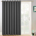 Charcoal Grey Room Darkening Curtains 84 inch Sliding Door Drapes (Charcoal Grey / 100"W x 84"L (Pack of 1))