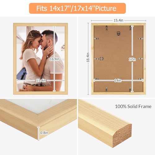 14x17 Wood Frame (Woodgrain / 14x17)