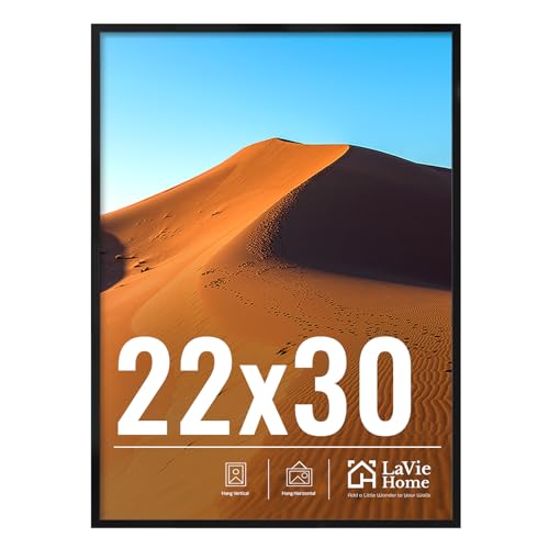 22x30 Picture Frame for Wall Display (Black / 22x30)
