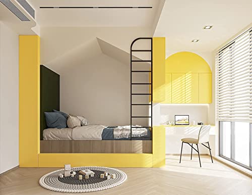 236''x17.7'' Yellow Peel and Stick Wallpaper Contact Paper Modern Self Adhesive Wall Paper Removable Renter Friendly Textured Solid Color Shelf Cabinet Vinyl Roll (Yellow / 17.7" x 236")