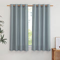 Linen Stone Blue Curtains 63 inch Length (Stone Blue / 55"W x 63"L (Pack of 2))