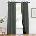 100% Blackout Curtains 80" Long (Dark Mallard / 37"W x 80"L (Pack of 2))