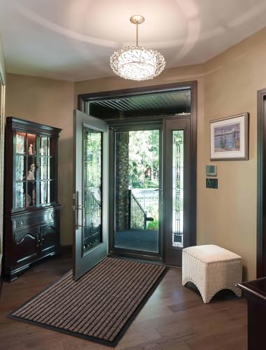 Front Door Mat Outdoor Indoor 47x24 (Brown / 47x24 Inch)