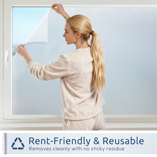 Frosted Glass Window Privacy Film (Frosted White / 23.6" x 157.4")