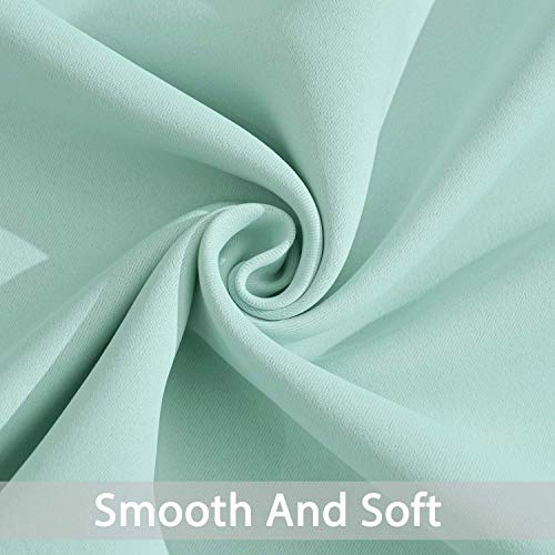 Room Darkening Curtains 52x63 inch Length Aqua (Aqua / 52"W x 63"L (Pack of 2))