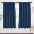 66 Inch Long Blackout Curtains for Bedroom Living Room (Moroccan Blue / 66"W x 66"L (Pack of 1))