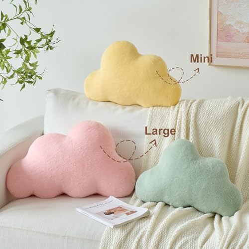 Cloud Pillows (Yellow / 11.8x18.5 Inches)