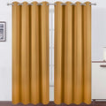 Blackout Curtains 66 x 84 inch (Mustard Yellow / 66"W x 84"L (Pack of 2))