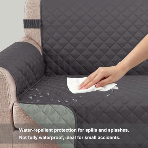 Reversible 4 Seater Sofa Cover (Dark Grey/Light Grey / Sofa Xxl - Xxl Large (91"))