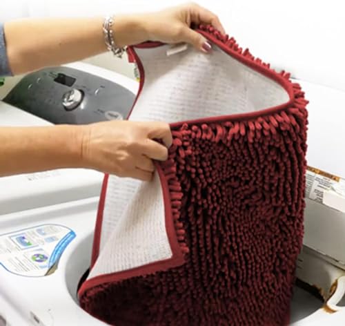 Super Water Absorbent Door Mat Indoor (Red / 24" x 72")