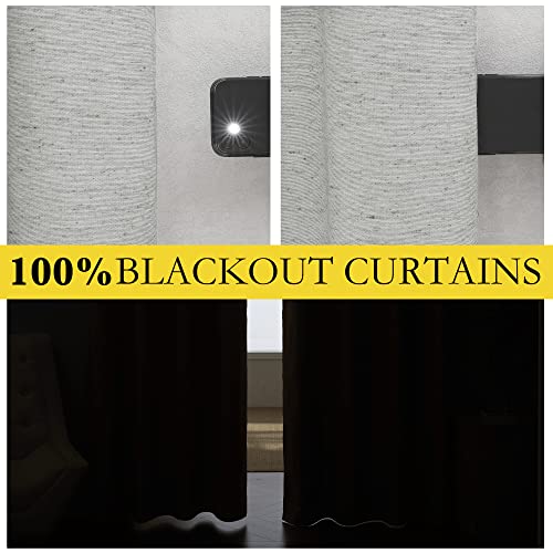 Grey Long Linen Full Shade Panels (62"W x 90"L (Pack of 2) / Grey)