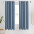 Blackout Stone Blue Curtains 63 inch Length (Stone Blue / 46"W x 63"L (Pack of 1))