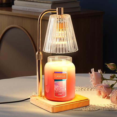 Candle Warmer Lamp with Timer for Yankee Candles (Clear Adjustable Height 02)