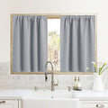 RV Curtains for Camper Windows (Silver Grey / 34"W x 24"L (Pack of 2))