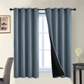 100% Blackout Lined Panels (52"W x 63"L (Pack of 2) / Stone Blue)