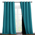 Full Shading Curtains for Windows (Peacock Teal / 55"W x 102"L (Pack of 2))
