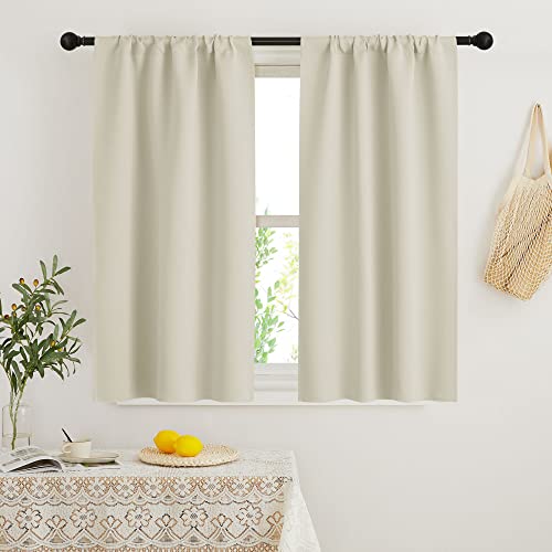 French Door Window Curtain Coverings (Beige / 29"W x 45"L (Pack of 2))
