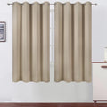 Khaki Blackout Curtains 52 x 63 Inch Length (Khaki / 52"W x 63"L (Pack of 2))