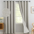 Oatmeal Linen Textured Curtains 96 Inches Long for Living Room (Linen Oatmeal / 52"W x 96"L (Pack of 2))
