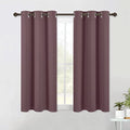 Modern Blackout Curtains Noise Reducing (Dry Rose / 42"W x 54"L (Pack of 2))