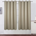 Beige Thermal Blackout Curtains (Beige / 52"W x 72"L (Pack of 2))