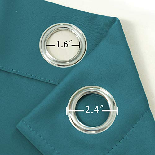 Sea Teal Thermal Blackout Curtains (Sea Teal / 42"W x 63"L (Pack of 2))