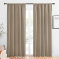 Window Curtains Blackout Drapes (Taupe / 52"W x 84"L (Pack of 2))