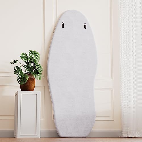 Wavy Floor Mirror (Irregular - White)