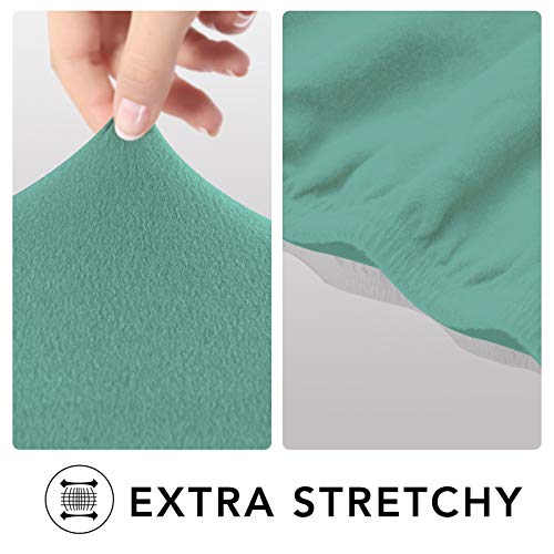 Stretch Couch Covers for Sofa 4 Seater Slipcovers Cyan (XX-Large 4-Seater Sofa / Cyan)