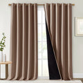 Warm Curtains for Winter (Cappuccino / 70"W x 95"L (Pack of 2))