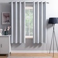 Velvet Curtains Greyish White 52 x 63 Inch Length Set of 2 (Greyish White / 52"W x 63"L (Pack of 2))