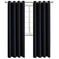 Blackout Curtains (Black / 52"W x 108"L (Pack of 2))