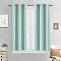Blackout Curtains 38x45 inch Aqua Thermal Drapes (Aqua / 38"W x 45"L (Pack of 2))
