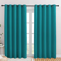 Blackout Draperies Curtains for Kids Room (Peacock Teal / 70"W x 84"L (Pack of 2))