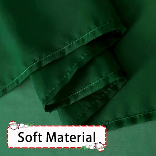 Sheer Voile Window Treatment Rod Pocket Curtain Panels for Kitchen Bedroom Living Room Drapes Sunlight Filtering Privacy Semi Home Decor Assorted Colors Sizes (Foliage Green / 52"W x 45"L (Pack of 2))