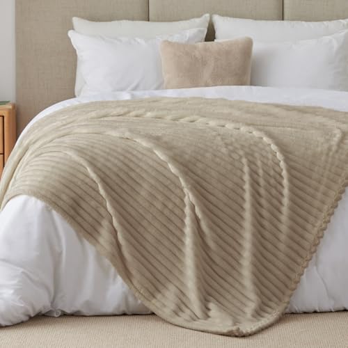 Ribbe Blankets Queen Size for Bed (Linen / Queen(90"x90"))
