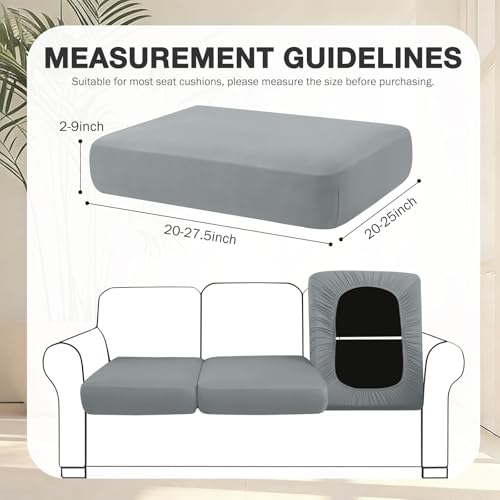 14Pcs Patio Cushion Covers (Grey / 14PCS)
