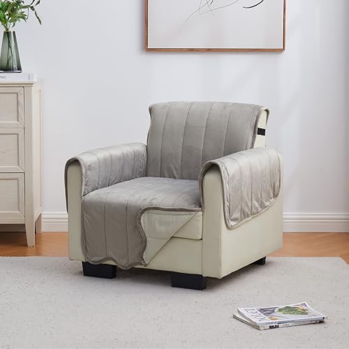 Velvet Chair Cover (Chair / 19- Velvet - Wild Dove Grey)