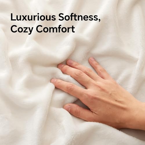 Flannel King Size Pillow Cases Set of 2 (Off White / 36" x 20" (Pack of 2))