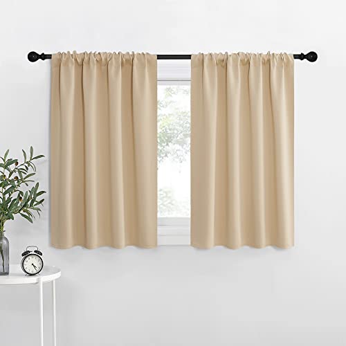 Biscotti Beige Blackout Curtains for Window 42" w x 36" L 2 Panels (Biscotti Beige / 42"W x 36"L (Pack of 2))