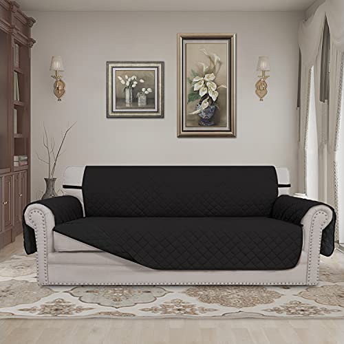 Reversible Couch Cover (Black/Black / Large Sofa)