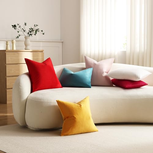 Euro Sham Covers 26x26 Gold Yellow (Saffron / 26" x 26" (Pack of 2))