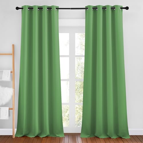 Blackout Curtains for Boys Room (Forest Green / 46"W x 90"L (Pack of 2))