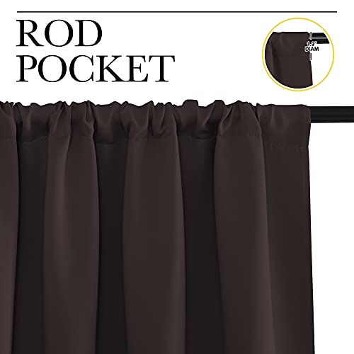 RV Blackout Curtains for Camper Windows (Toffee Brown / 29"W x 40"L (Pack of 2))