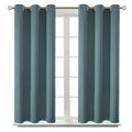 Short Curtains for Small Window 54 Inch Long (Stone Blue / 38"W x 54"L (Pack of 2))