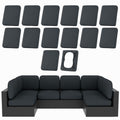 14Pcs Patio Cushion Covers (Dark Gray / 14PCS)