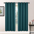 Room Darkening Curtains 52x72 inch Length Dark Teal (Dark Teal / 52"W x 72"L (Pack of 2))