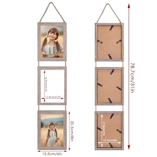 Collage Picture Frame 5x7 (Rustic / 5x7-6 Opening)